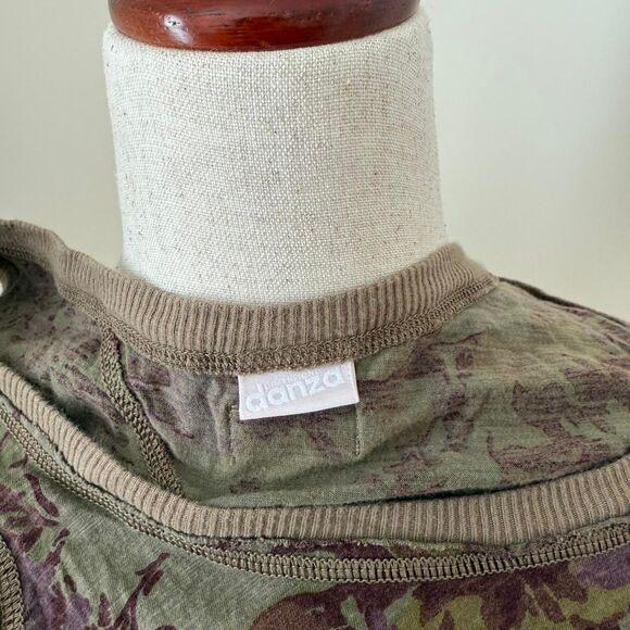 Danza Olive Green Purple Floral Dress - Picture 5 of 6